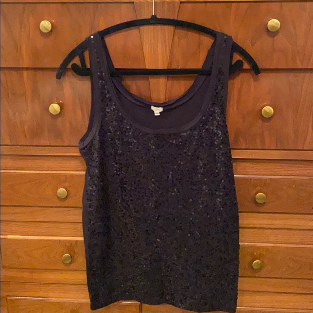 Sequin front tank